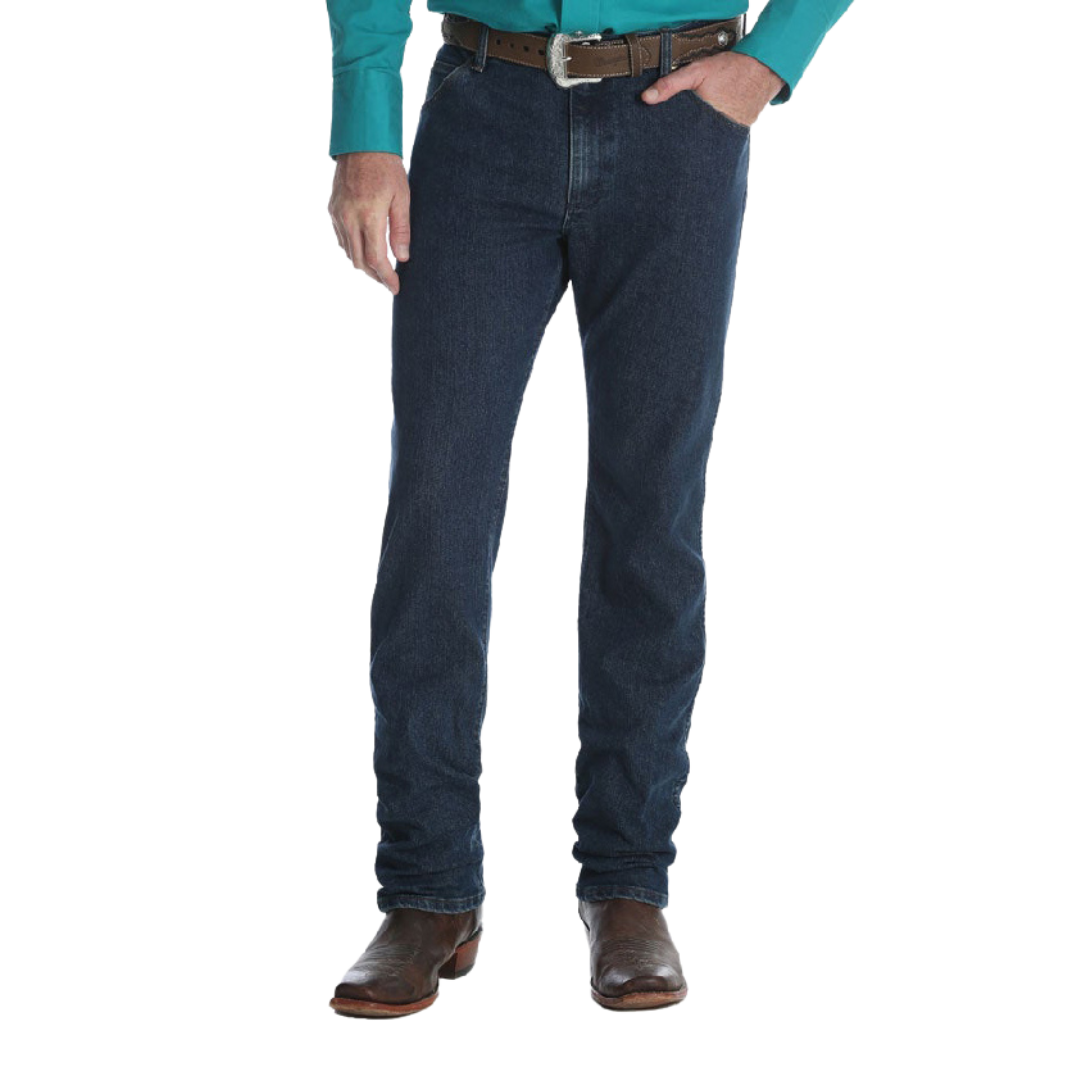 Wrangler Men's Premium Performance Cowboy Slim Blue Jeans