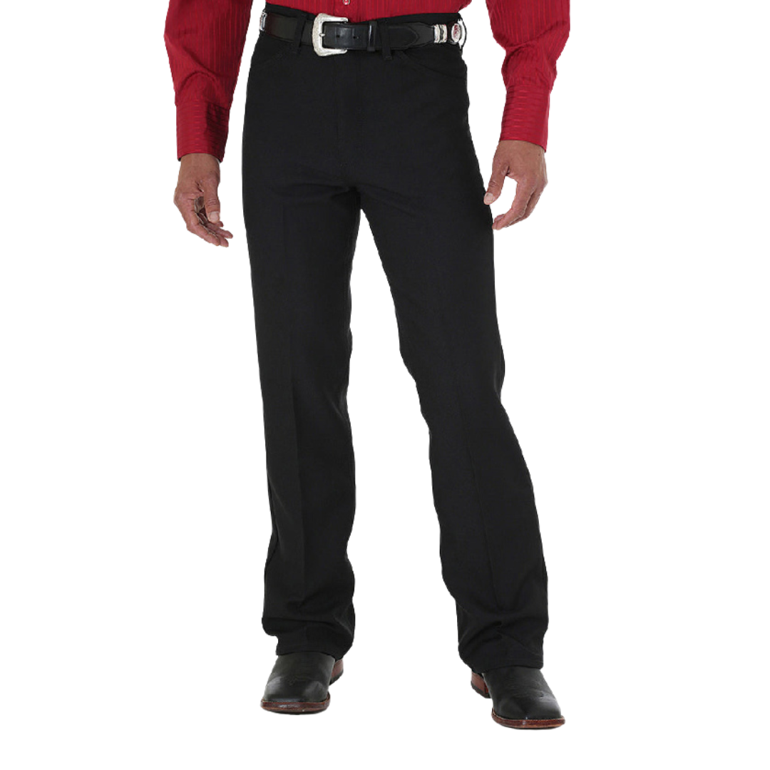 Wrangler Men's Western Wrancher Dress Jeans, Black, Size 40