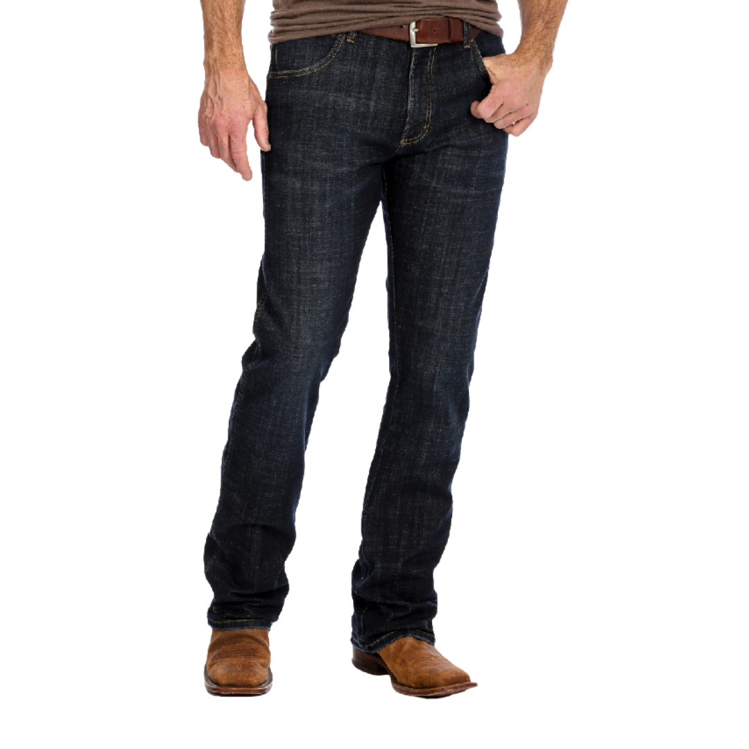 Wrangler Men's Retro Slim Fit Bootcut Dax Blue Jeans