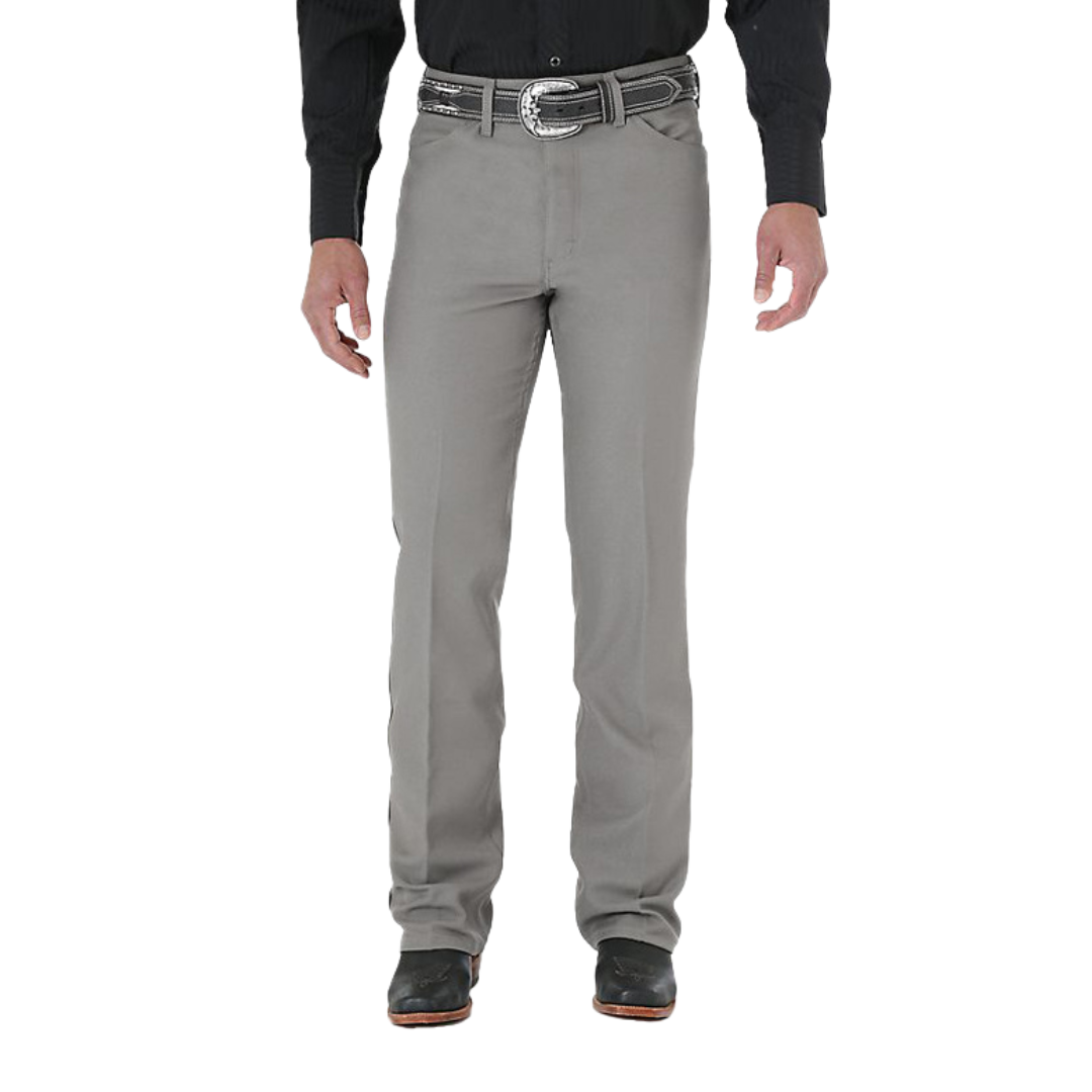 Wrangler Men's High Rise Light Grey Dress Pants