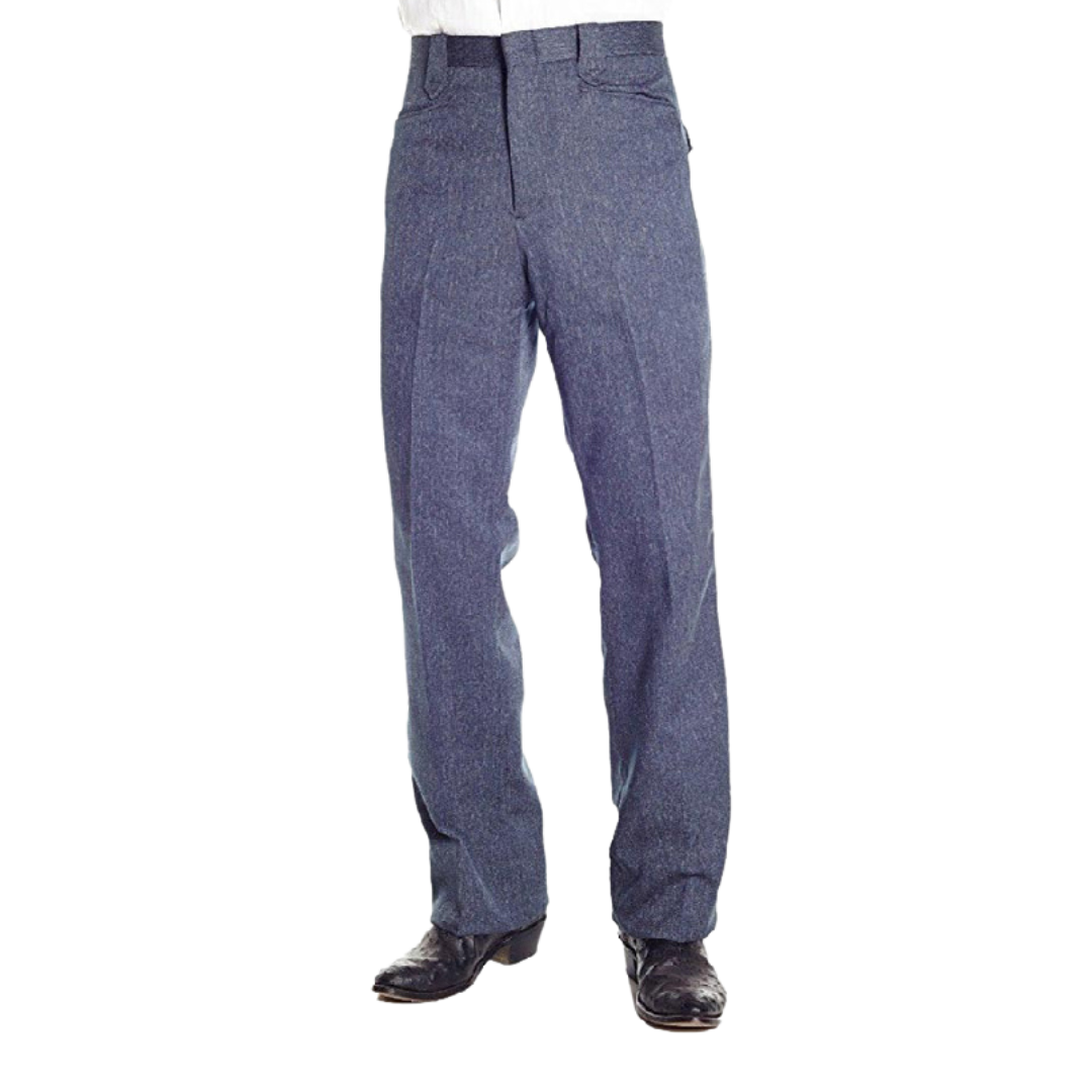 Sidran Men's Heather Navy Dress Ranch Pants