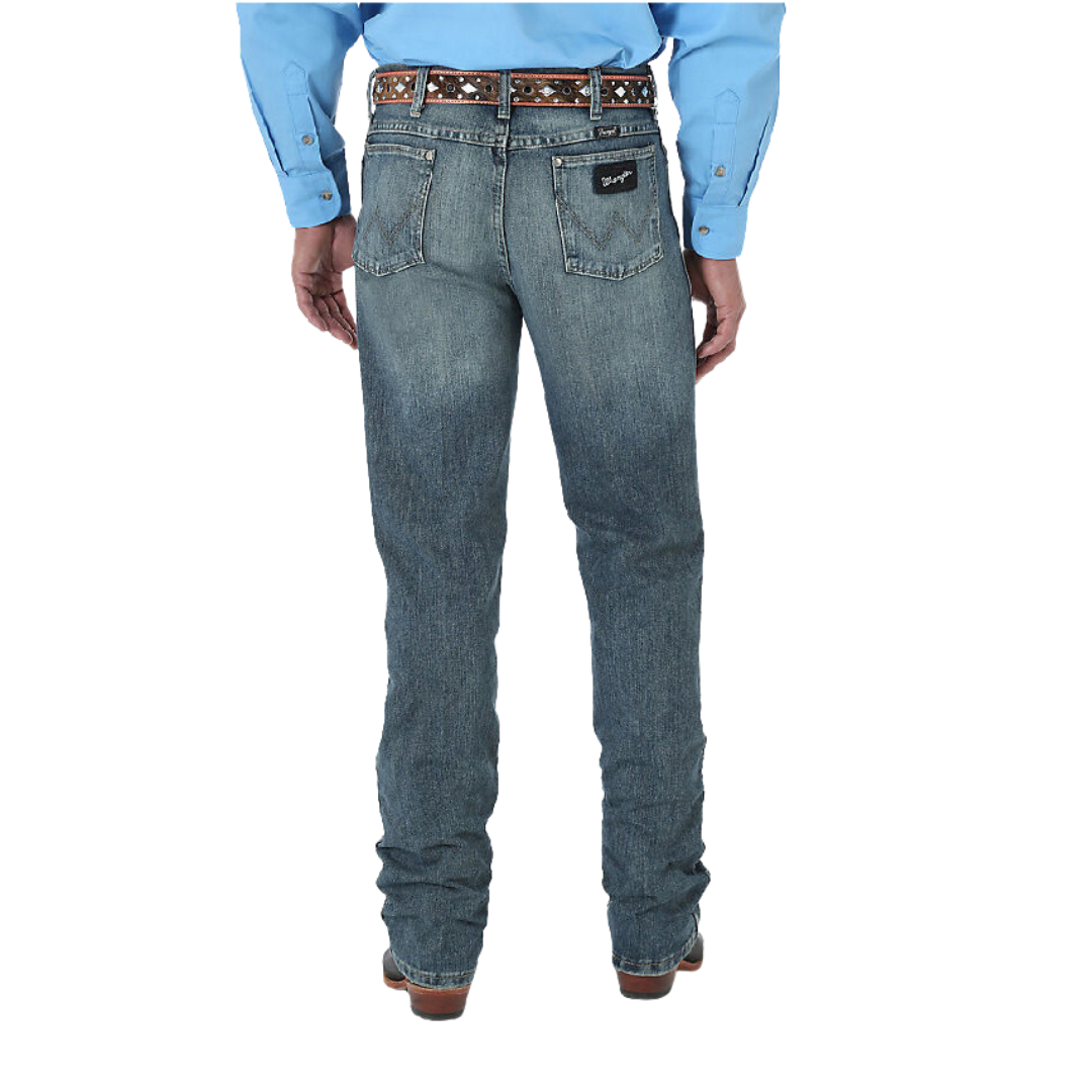Wrangler Men's Silver Slim Fit Blue Jeans