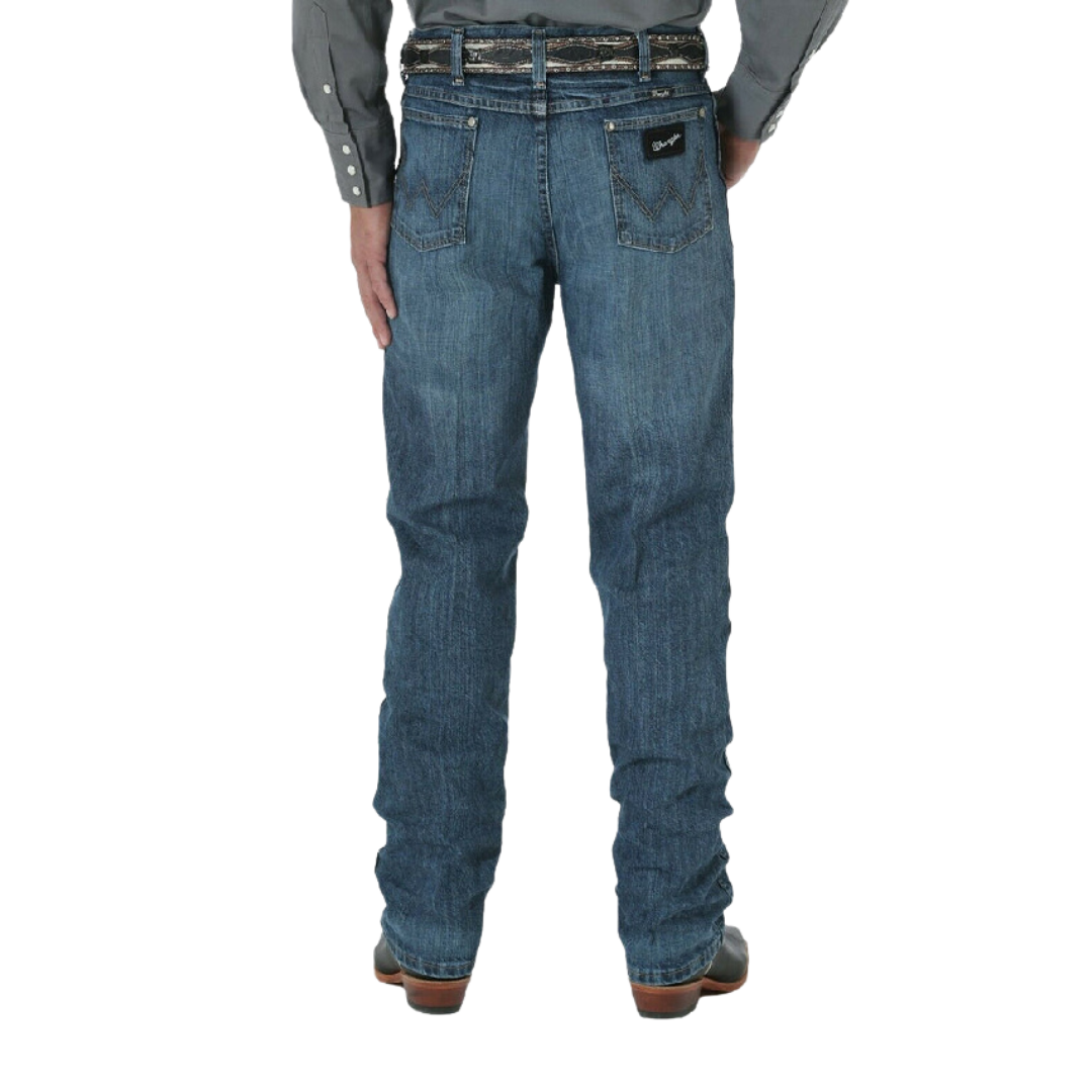 Wrangler Men's Cowboy Cut Silver Edition Slim Blue Jeans