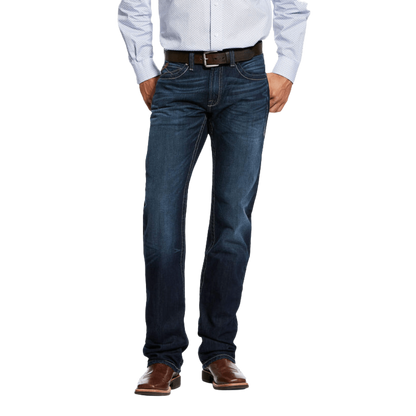 Ariat Men's Robbie Slim Straight State Blue Jeans