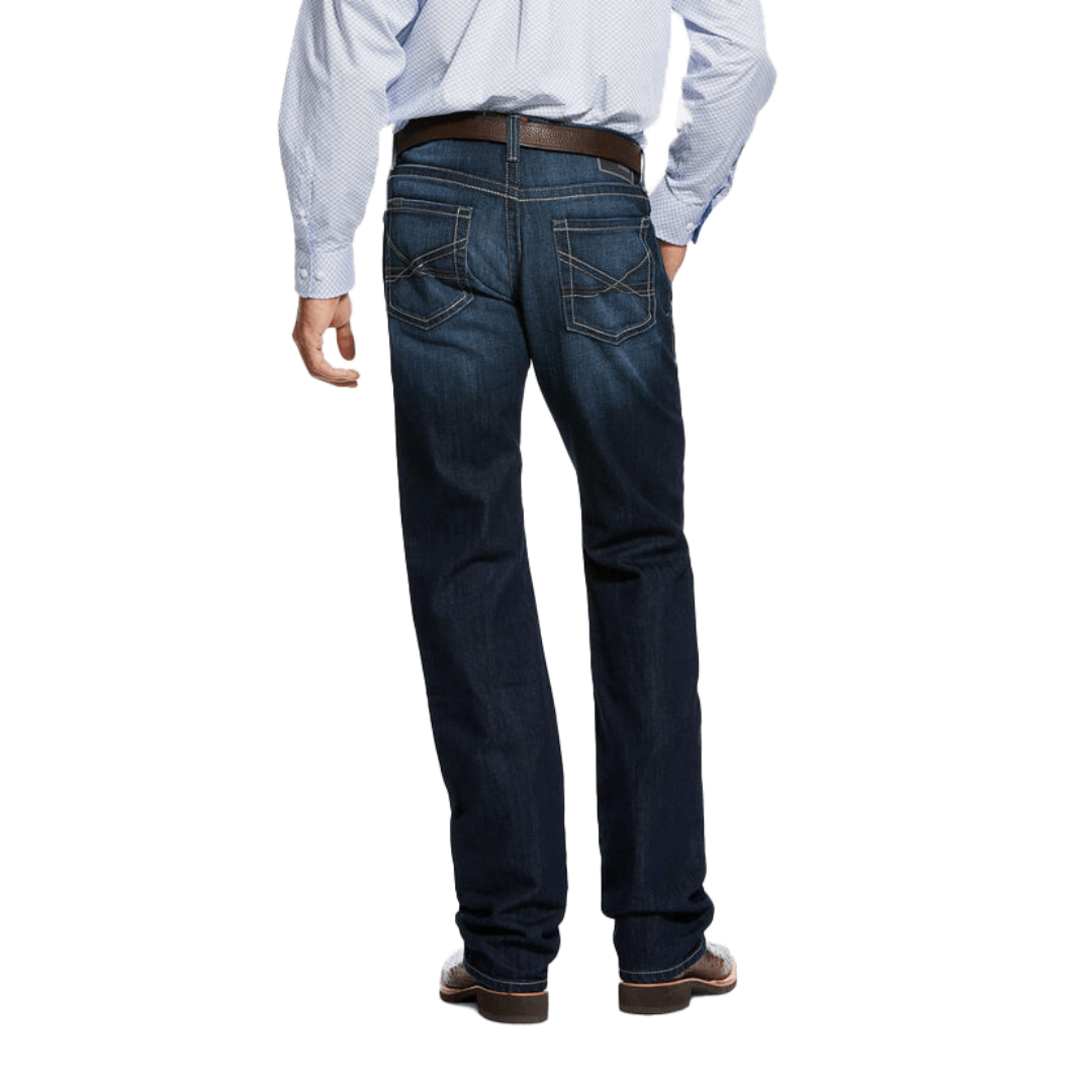 Ariat Men's Robbie Slim Straight State Blue Jeans