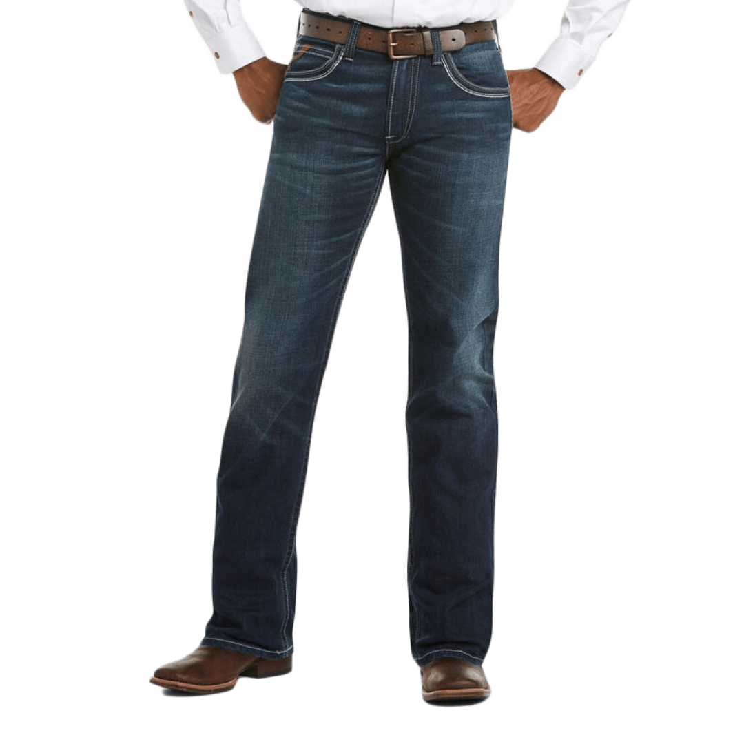 Ariat Men's Clothing M5 Slim Coltrane Stretch Straight Blue Jeans