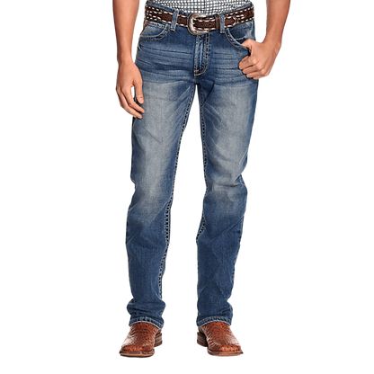 Ariat Men's Shoreway Dakota Relaxed Fit Straight Blue Jeans