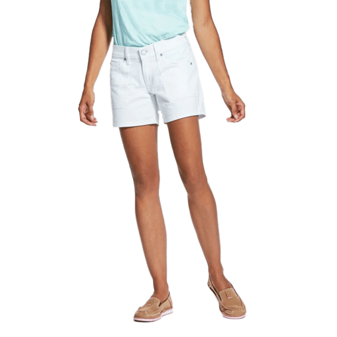Ariat Women's Clothing Boyfriend Cotton Twill White Short