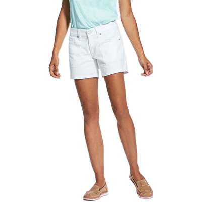 Ariat Women's Clothing Boyfriend Cotton Twill White Short