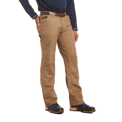 Ariat Men's Durastrech Canvas Utility Light Brown Pants