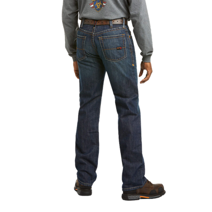 Ariat Men's Flame Low Rise Relaxed Boot Cut Blue Jeans