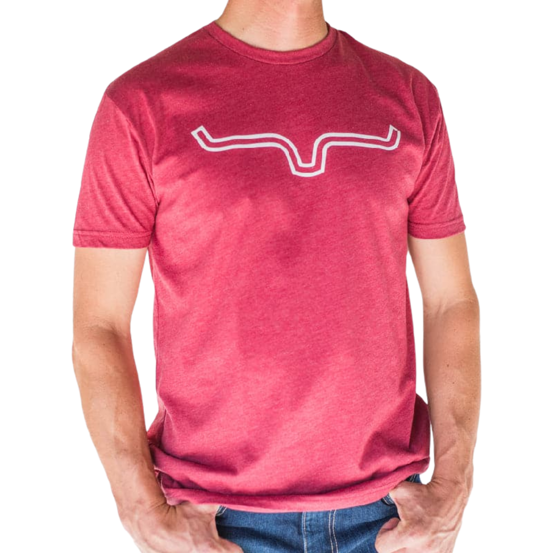 Kimes Ranch Men's Outlier Cardinal Cotton Blend Red Tee Shirt
