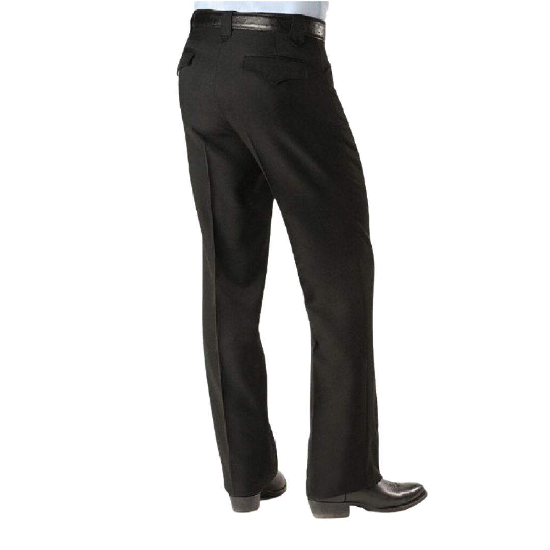 Circle S Men's Dress Solid Black Pants