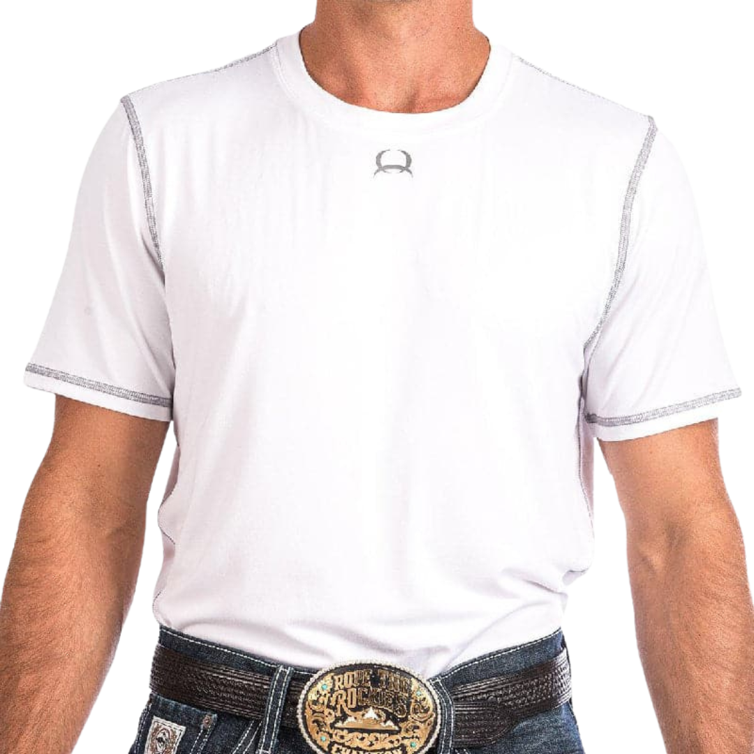 Cinch Men's Athletic Tech Under White Tee Shirt