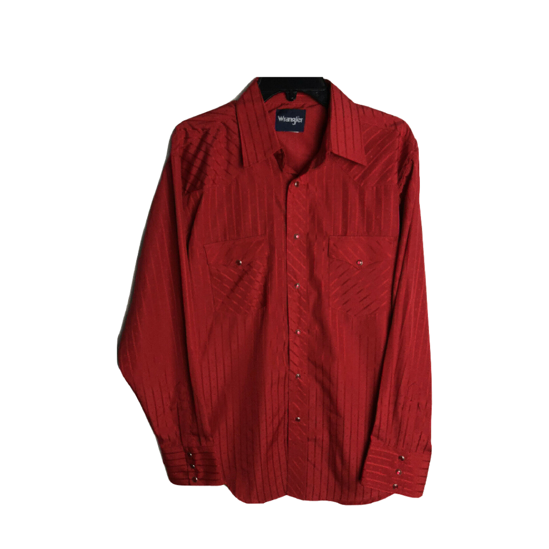 Wrangler Silver Edition Red Western Shirt
