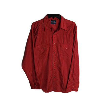 Wrangler Silver Edition Red Western Shirt