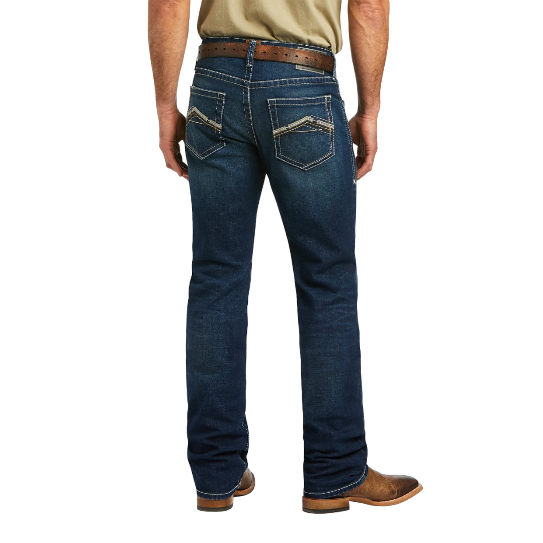 Ariat Men's Straight Solid Blue Jeans