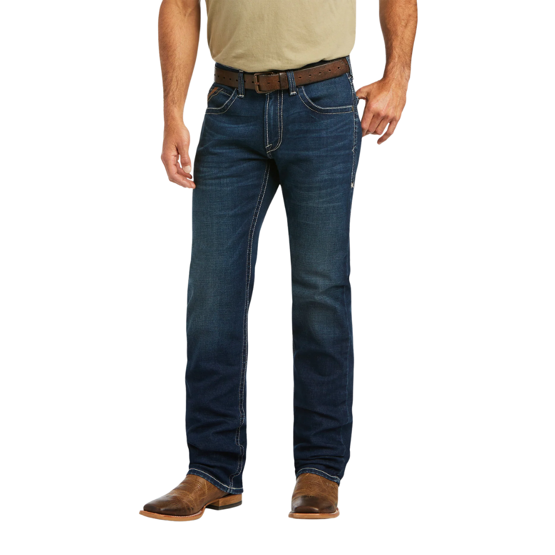 Ariat Men's Straight Stretch Remming Ford Blue Jeans - Big & Tall