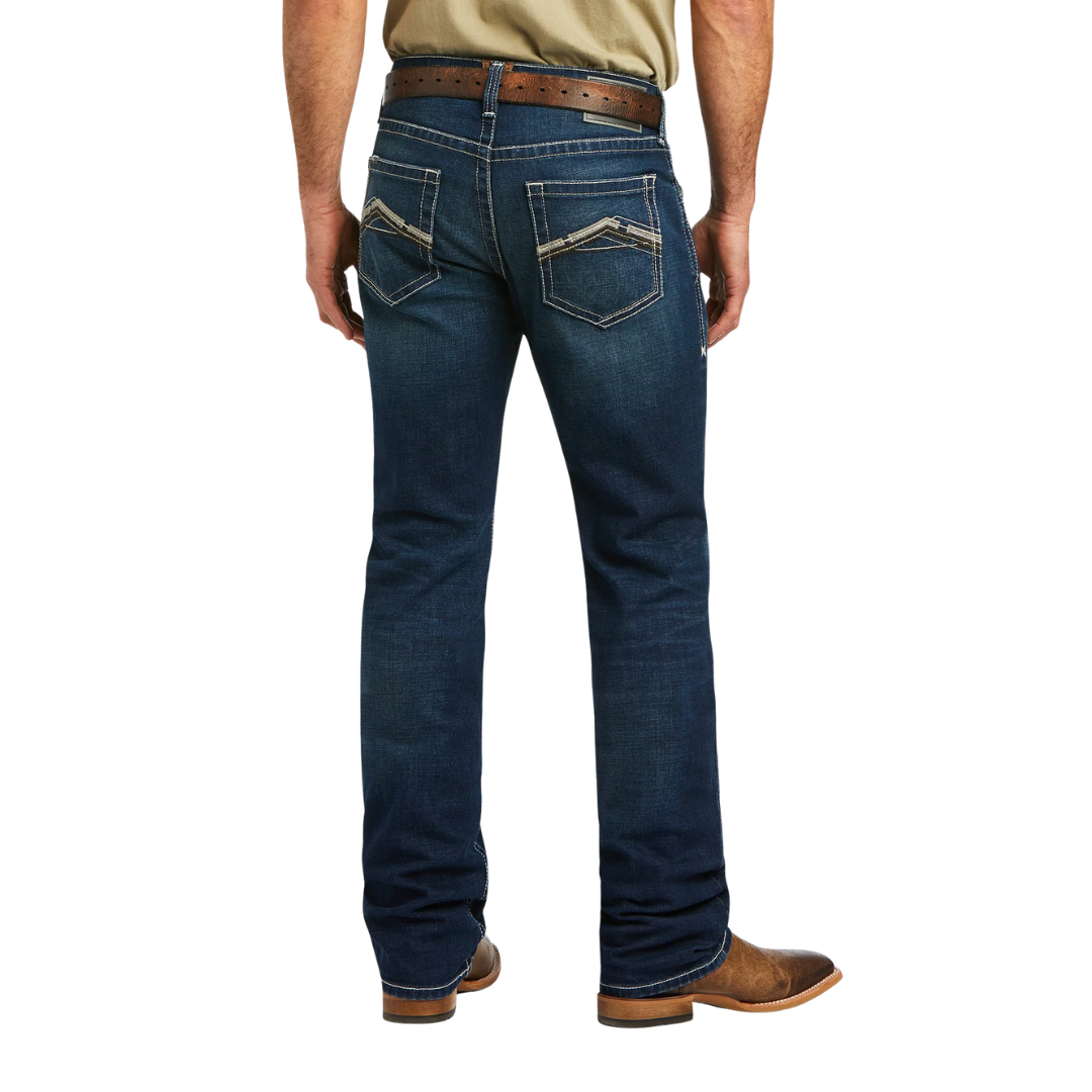 Ariat Men's Straight Stretch Remming Ford Blue Jeans - Big & Tall