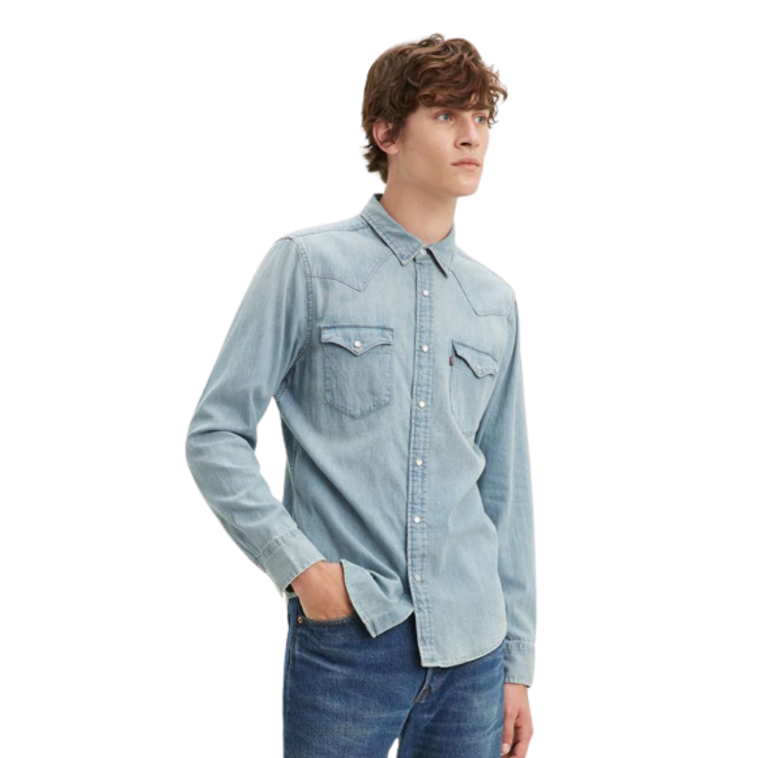 Levi Strauss Men's Barstow Classic Blue Shirt