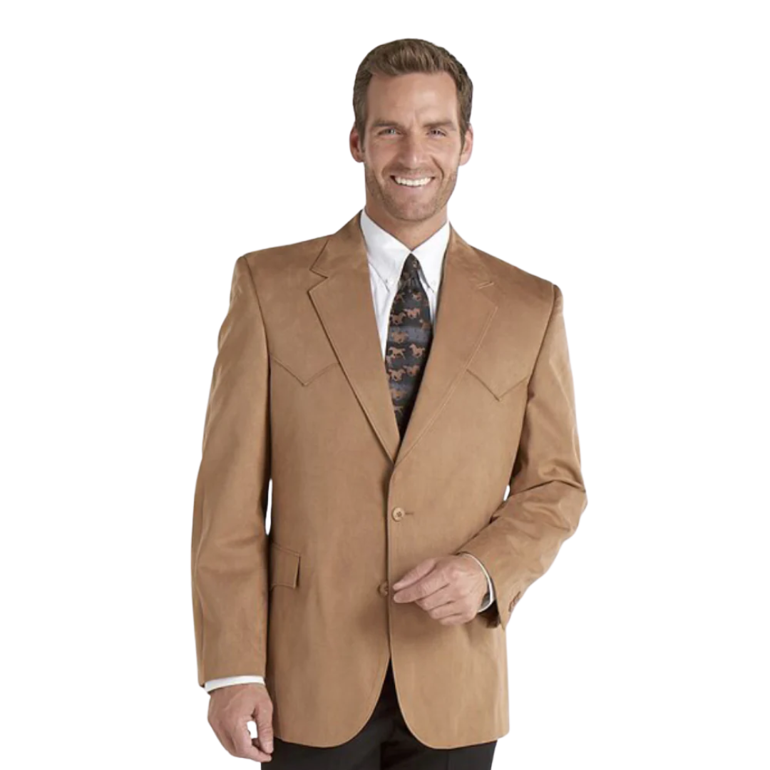 Sidran Men's Small Houston Microsuede Camel Coat