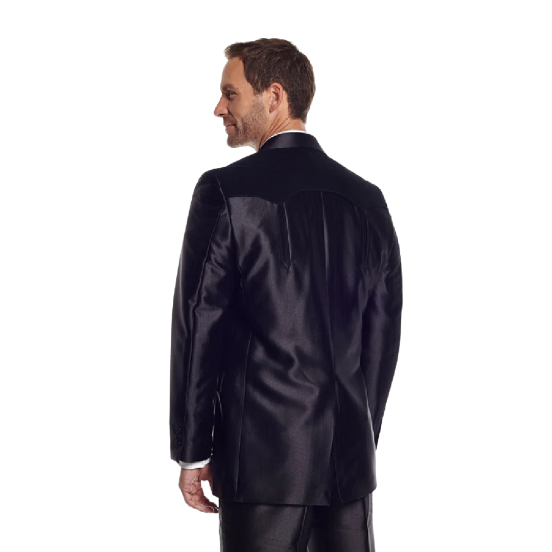 Sidran Men's Swedish Knit Boise Sport Black Coat - Big & Tall