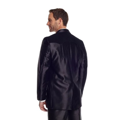 Sidran Men's Swedish Knit Boise Sport Black Coat - Big & Tall