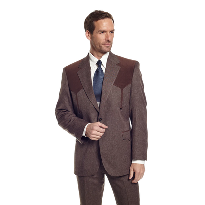 Sidran Men's Boise Heather Chestnut Sport Brown Coat