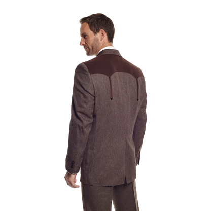 Sidran Men's Boise Heather Chestnut Sport Brown Coat