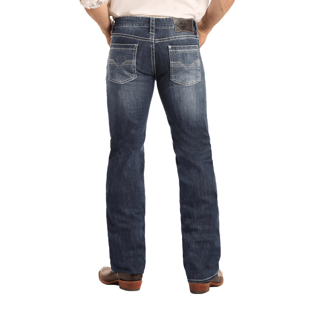Panhandle Slim Men's Regular Fit Stretch Straight Blue Jeans