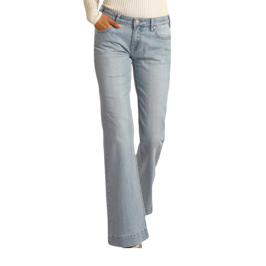 Panhandle Slim Women's Mid Rise Stretch Blue Jeans