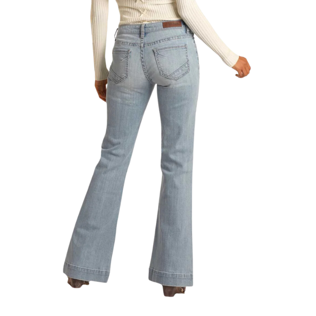 Panhandle Slim Women's Mid Rise Stretch Blue Jeans