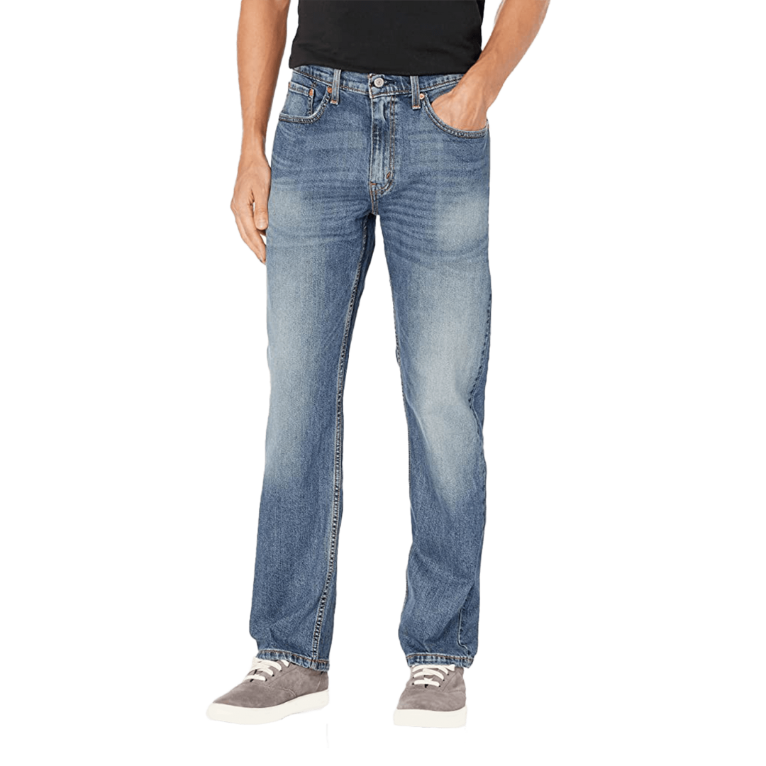 Levi Strauss Men's 514 Straight Fit Flex Blue Jeans