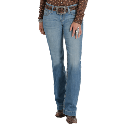Cruel Girl Women's Mid Rise Jayley Trouser Blue Jeans