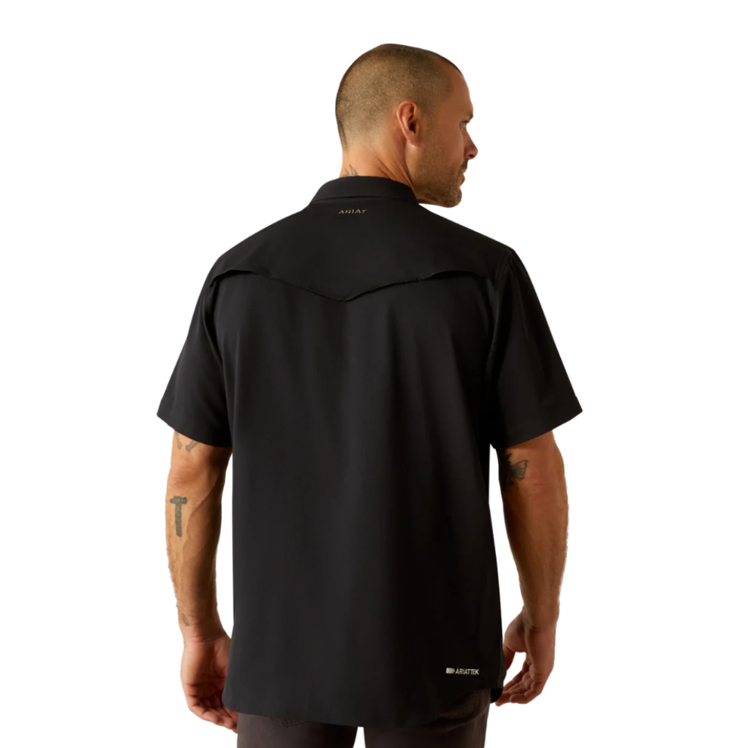 Ariat Men's VentTEK Fitted Black Shirt