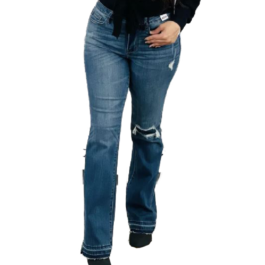 Judy Women's Classic Mid Rise Blue Jeans
