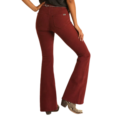 Panhandle Slim Women's Denim Bargain Bell High Rise Red Jeans