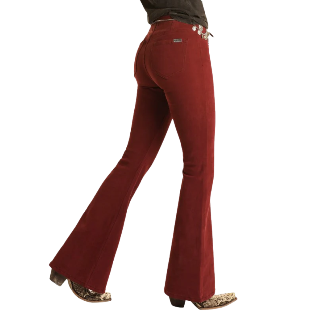 Panhandle Slim Women's Denim Bargain Bell High Rise Red Jeans