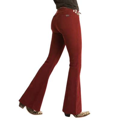 Panhandle Slim Women's Denim Bargain Bell High Rise Red Jeans