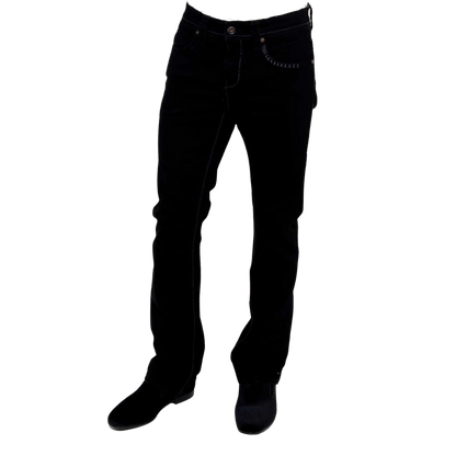 Platini Men's Holt Dark Wash Black Jeans