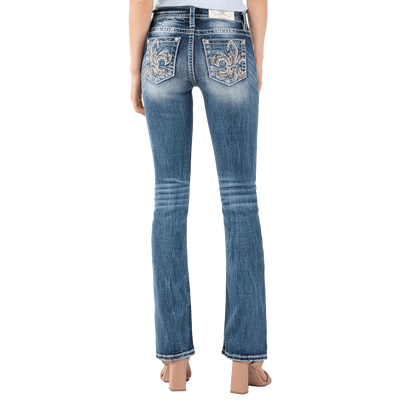 Miss Me Women's Chloe Boot Turquoise Jeans