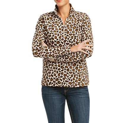 Ariat Women's Printed Fleece Leopard Multicolor Sweatshirt