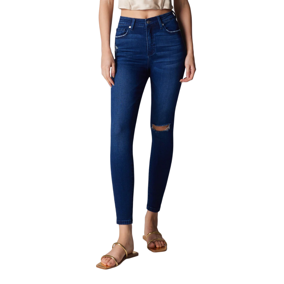Ceros Women's Sofia High Skinny Blue Jeans