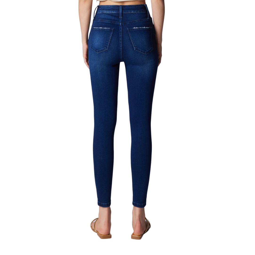 Ceros Women's Sofia High Skinny Blue Jeans