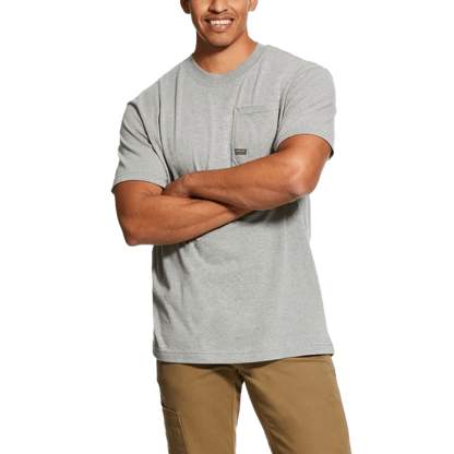 Ariat Men's Rebar America Great Graphic Grey Tee Shirt