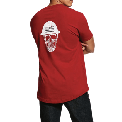 Ariat Men's Rebar Cotton Strong Roughneck Red Tee Shirt