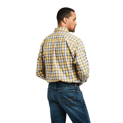 Ariat Men's Pro Series Team Olen Classic Yellow Shirt
