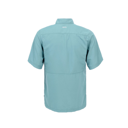 Gameguard Men's Sea Glass Microfiber Blue Shirt - Extra Big