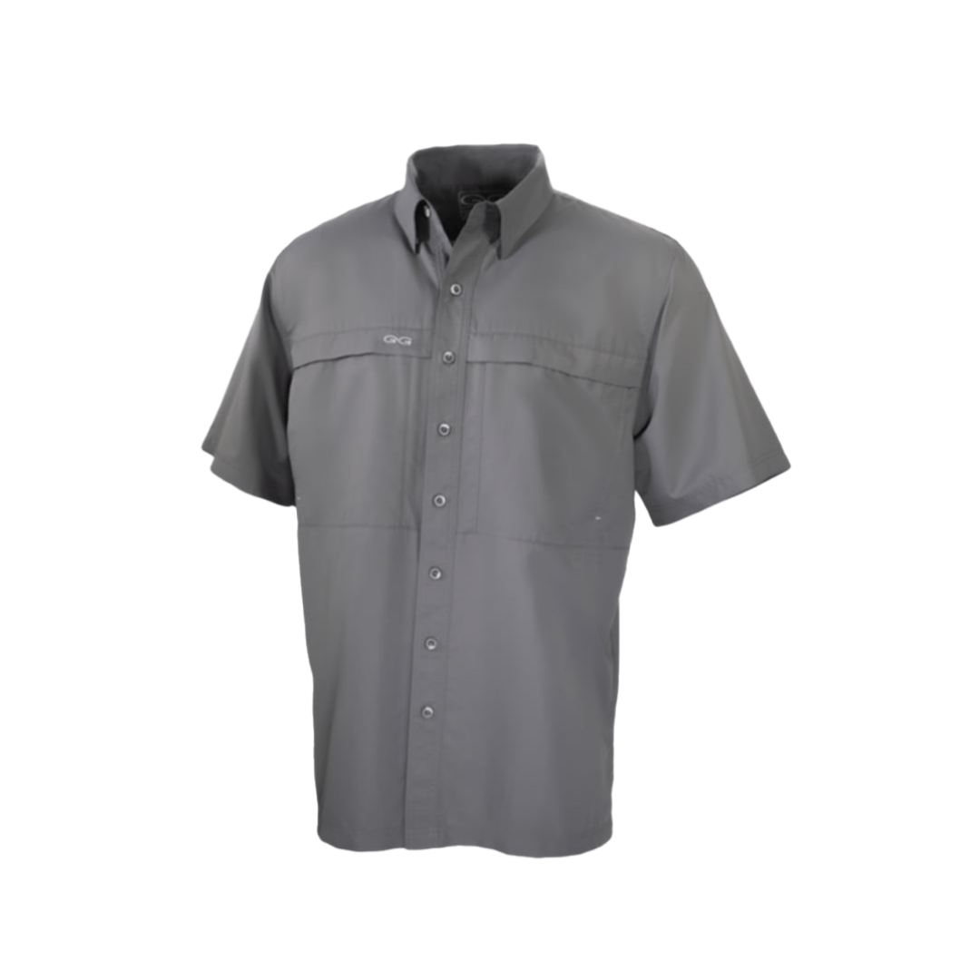 Gameguard Men's Gunmetal Microfiber Grey Shirt - Big & Tall