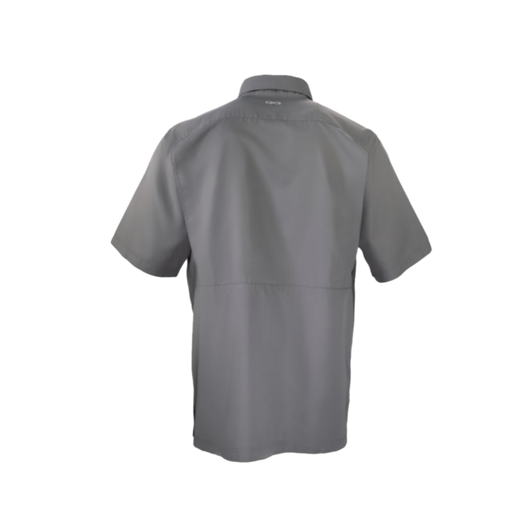 Gameguard Men's Gunmetal Microfiber Grey Shirt - Big & Tall
